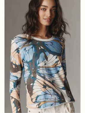 Anthropologie Caitlin boxy tee by Maeve, sz 3x